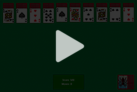 Paciência com Spider Spider Solitaire Coleção Microsoft Solitaire